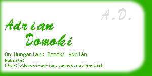 adrian domoki business card